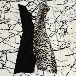 Leopard romper from fashion nova NWT size medium